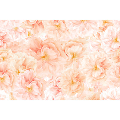 Sakura Blossoms Background 1 Piece Wrapped Canvas Wall Art