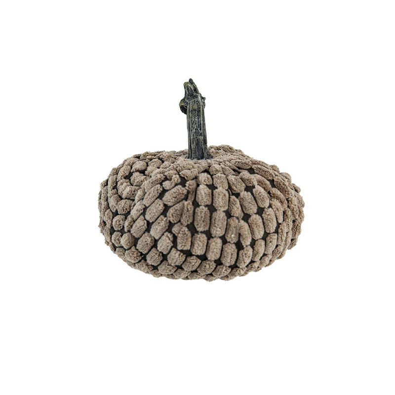 Ornement en forme de citrouille chenille - brun foncé, citrouille foncé pour l'Action de grâce