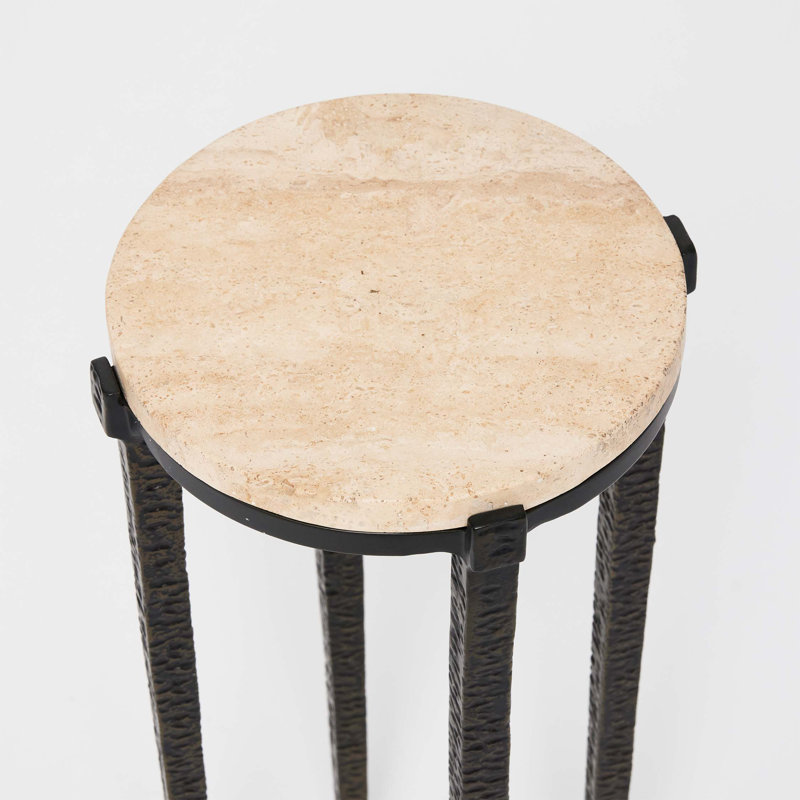 Como Marble End Table, Dusk, 22" H x 10" W x 10" D