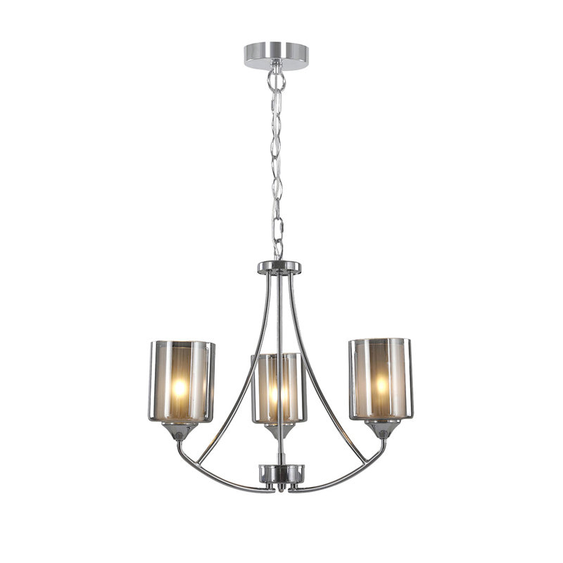 Chandelier, 200cm H x 49.5cm W x 49.5cm D, 3 Lights