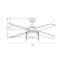 52" Europa IV 4-Blade Ceiling Fan Black Finish with Integrated LED Light-33970135-33970137