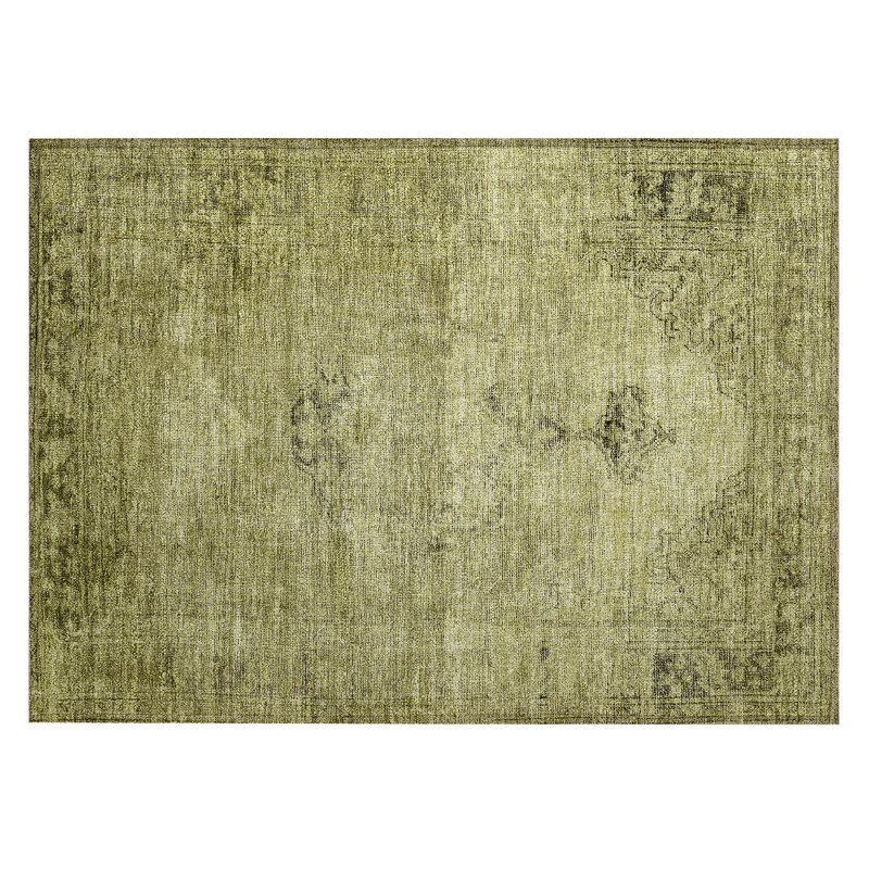 Nayelin Washable Oriental Indoor / Outdoor Rug, Rectangle 1'8" x 2'6"
