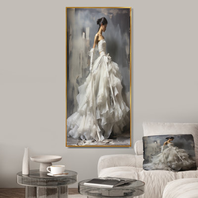 «Gray Modern Ballet Dance Motion I - Fashion», art mural