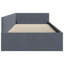  Structure de lit d'angle en velours gris foncé 39,37 x 79,92 po-134448539