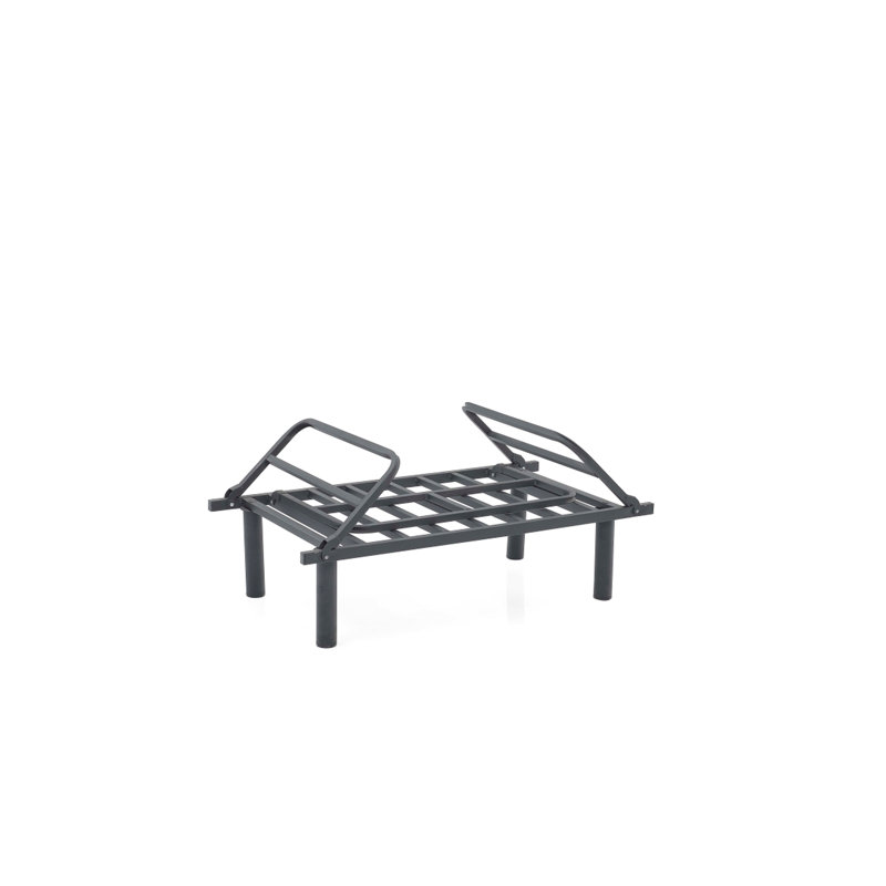 Canapé-lit futon deux places couleur moutarde riche, structure en métal, profondeur 125 cm, largeur 61 cm, hauteur 89 cm. Modèle moutarde avec support, profondeur 124 cm, largeur 61 cm, hauteur 89 cm, poids 13,6 kg