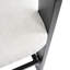 Tabouret de bar d'extérieur en aluminium Pula, chaise de bar, structure noire avec coussin gris, ensemble de 2-906862950