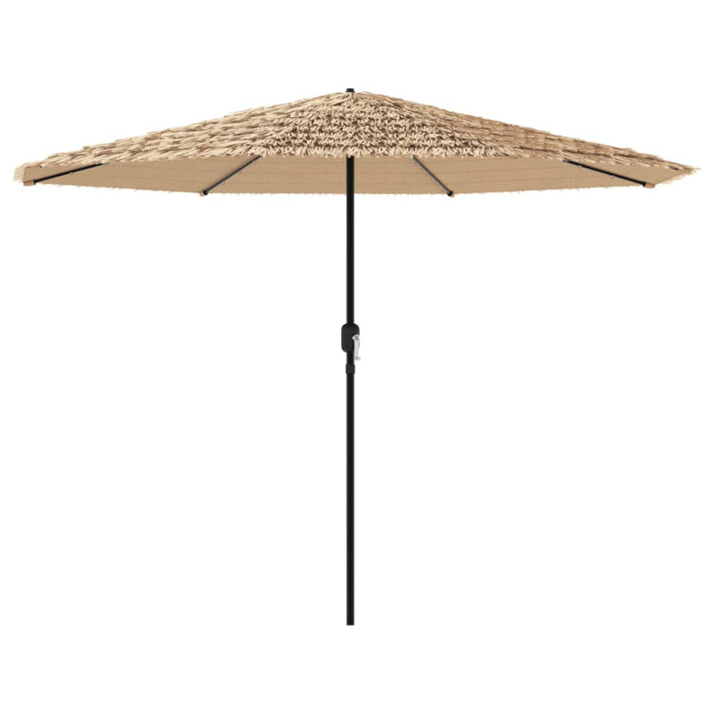 Beach Parasol, Brown, white and pink, 248cm H x 388cm W x 388cm D