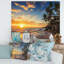 « Paradise Tropical Island Beach with Palms » par Valio84sl - impression photographique sur du métal-1127495417-1204702864-1204702953