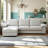 Modern L-Shaped Sectional Sofa With Ottoman, Comfy Deep Seat And Hidden Storage, Perfect For Living Room And Apartment-1619196179