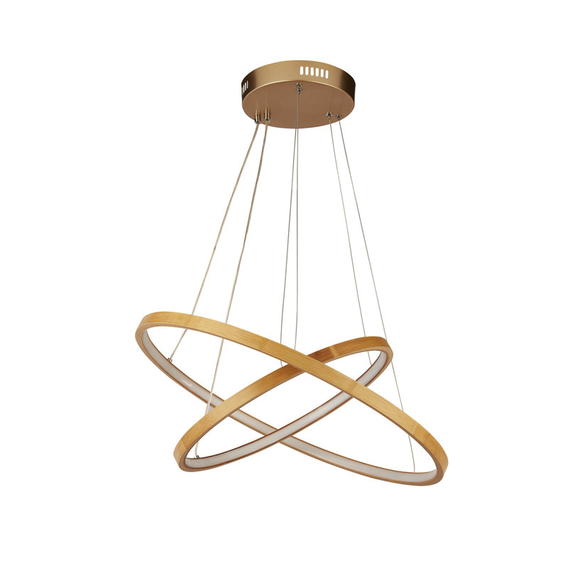Constancia 2 - Light Gold LED Geometric Pendant