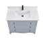 Meuble-lavabo 42 po en bois massif avec comptoir en marbre d'ingénierie 1 po, lavabo simple-2051643966