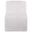 Fauteuil d'appoint incurvé recouvert de tissu ivoire-1512096339