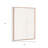 White Geo Mache Brown Shadowbox Wall Art
