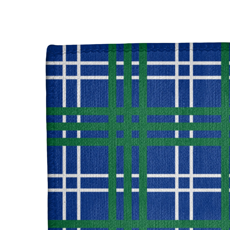 Tapis à carreaux bleu, Tapis de couloir 2 pi 6 po x 8 pi