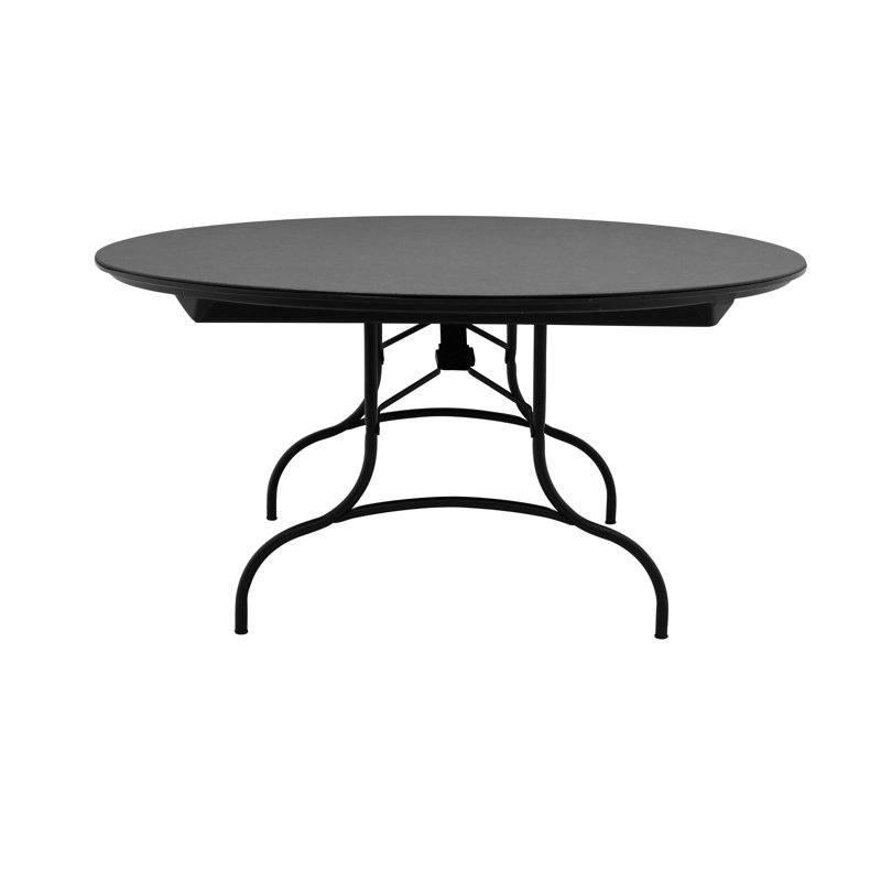 60'' Circular Banquet Table, Black