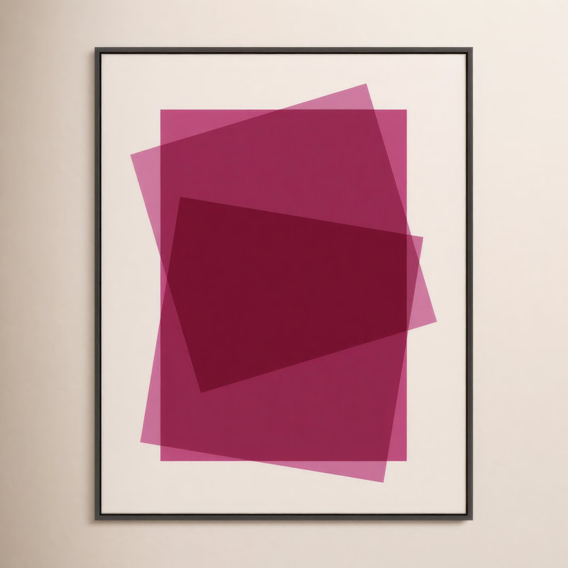«Kami Claret Kami» par Jacques Pilon, reproduction, H 20 po x l 16 po, Toile avec cadre noir