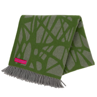 Southampton Home Monarch Merino Fleece Throw ~ Green ~