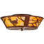 Rustic Lodge 4 - Light Flush Mount