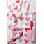 Chiffon en vaisselle imprimé st valentin