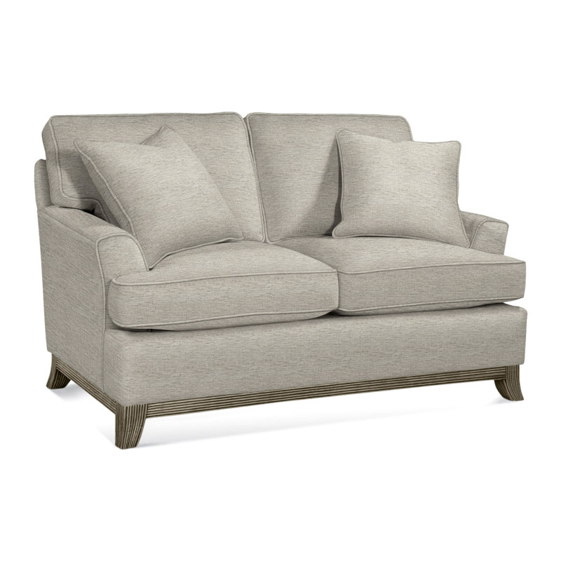 Oaks Way Upholstered 60'' Loveseat, Basic Beige, 0317-85, Flax