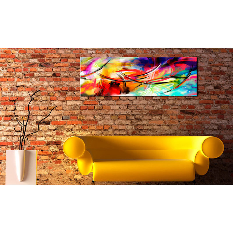 Impression sur toile - Danse de l'arc-en-ciel, H 16 po x l 47 po x P 1 po