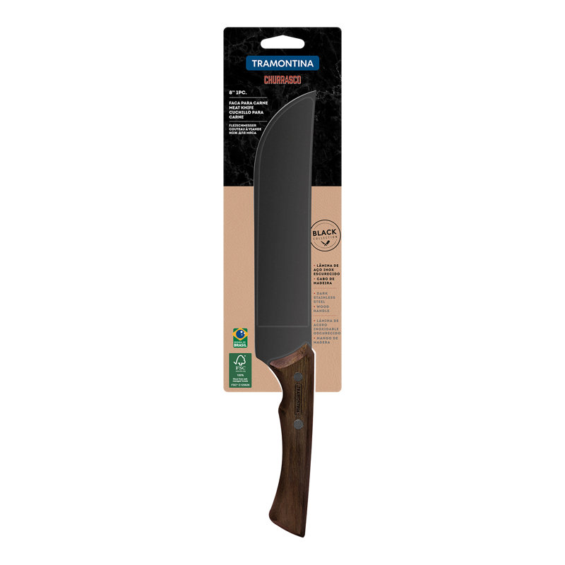Tramontina BBQ Black 19.2cm Carving Knife
