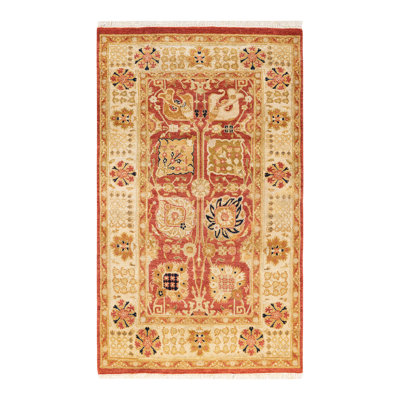 Contemporary One-of-a-Kind 3'2" x 5'3" Hand Knotted Area Rug