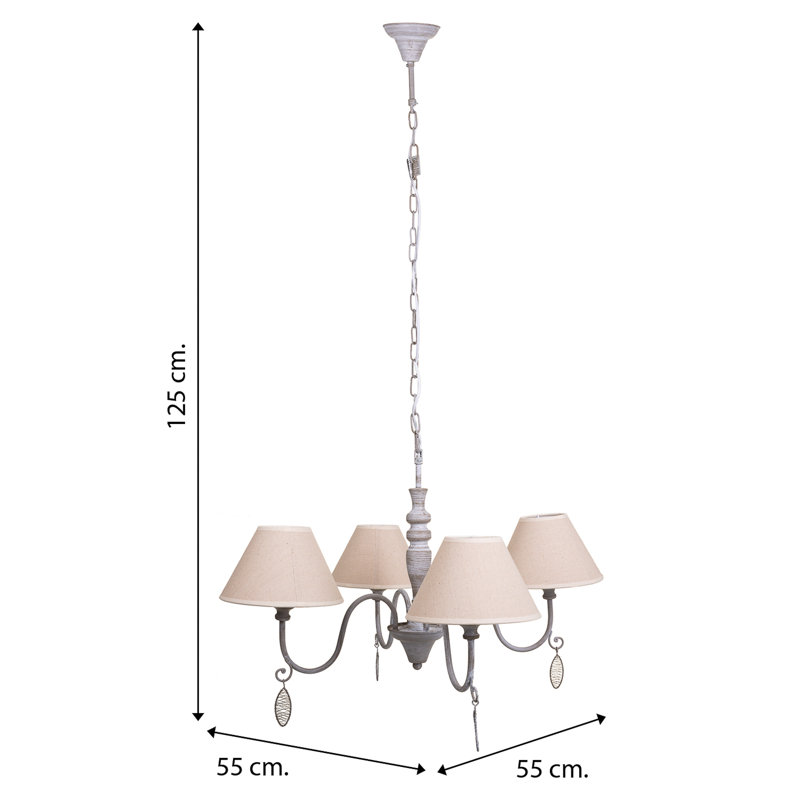 Glascock 4 - Light Kitchen Island Pendant, Grey