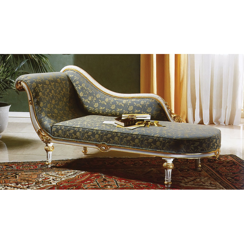 Dormeuse One Arm Left-Arm Recessed Arms Chaise Lounge