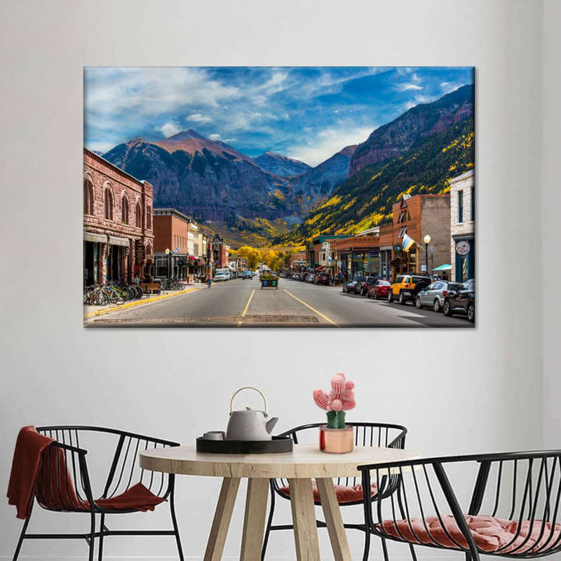 «Telluride Small Town», reproduction sur toile tendue, H 20 po x l 30 po x P 1,25 po