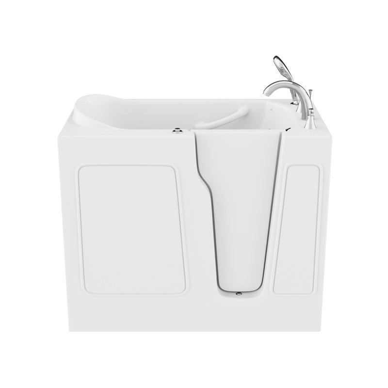 Therapeutic Tubs 26 in. x 46 in. Right Drain Quick Fill Walk-In Air Tub in White, White, Right