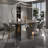 Elegant Rectangular Artificial Marble Dining Table-104250951