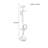 Ash Wood Iron Entryway Coat Rack