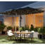 Parasol à double face facile à utiliser avec base, parasol de patio avec lumières solaires à DEL, parasol à double face Parasol