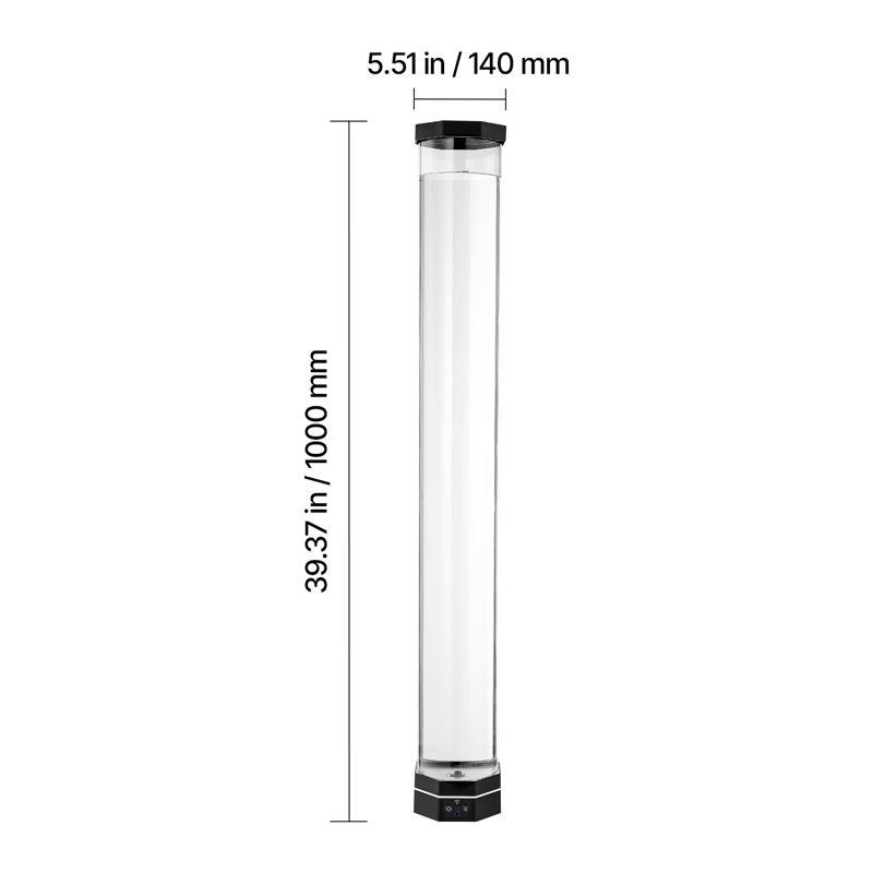 Lampe à bulles sensorielle avec télécommande, lumière d'aquarium sur pied 3,3 pi avec 16 effets de couleur et décor de poisson flottant pour la chambre à coucher ou le salon