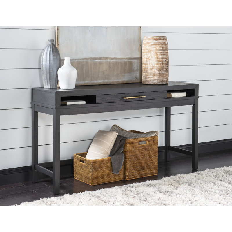 Appleton 66'' Console Table, Charred Oak