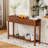Diandre 47‚Äù Console Table With 2 Drawers, Narrow Sofa Table With Open Storage Shelf For Entrance, Hallway, Living Room-464932029