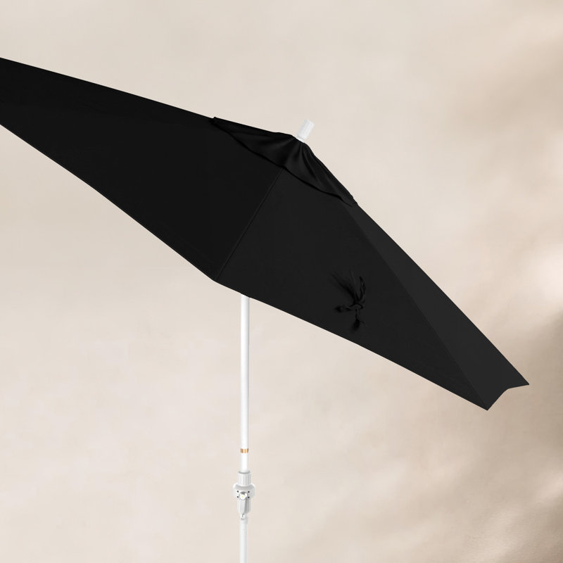 Parasol de marché 108 po Calline, Tissu performance noir