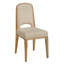 Ensemble de salle à manger extensible à finition en bois de 72 à 90 po Brogdon avec table et chaises en tissu crème-1669495197-1669495192
