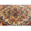 Tapis oriental rétro vintage orange-rouge 11 x 15