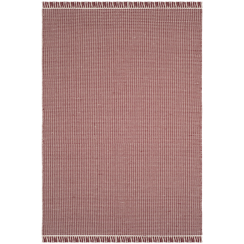 Melaina Hand Woven Cotton Geometric Rug, Rectangle 4' x 6'