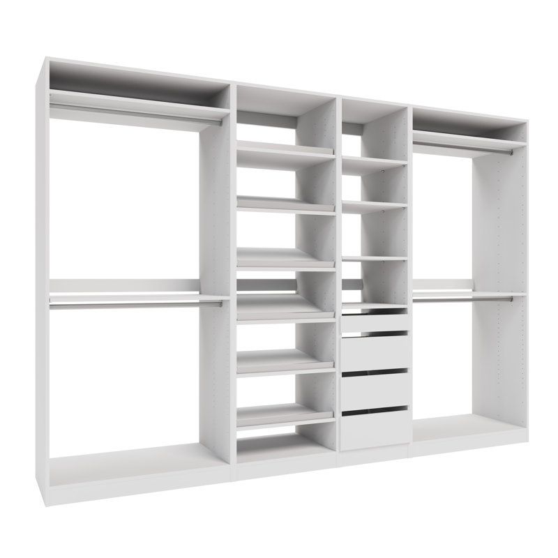 Système d'organisation 114 po, Blanc