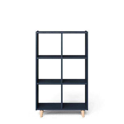 Six cubes verticaux