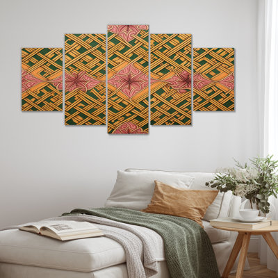 Motif celtique - ensemble d'art mural géométrique 5 pièces