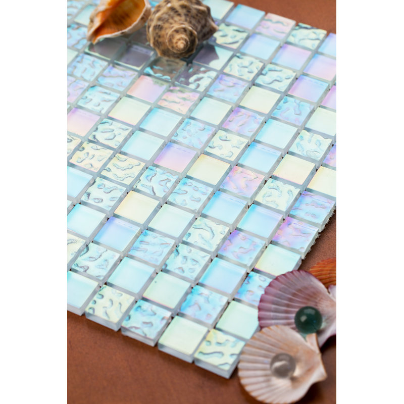 Carreau de mosaïque Bella, Aigue-marine