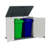 JolyDale 50 in. W x 29 in. D Outdoor Resin Horizontal Storage Shed With Floor