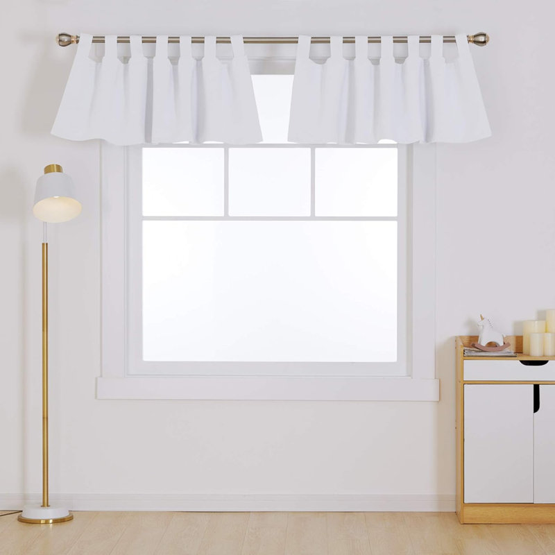 Blackout Curtain Pair, Off-white, 140cm wide x 46cm high