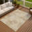 Machine Washable Indoor/Outdoor Chantille ACN2371 Abstract Rug-884489588
