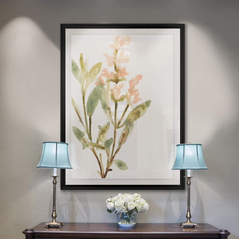 «Earthtone Herbs IV», reproduction sur toile, H 18,5 po x l 24,5 po x P 1,5 po, Cadre noir