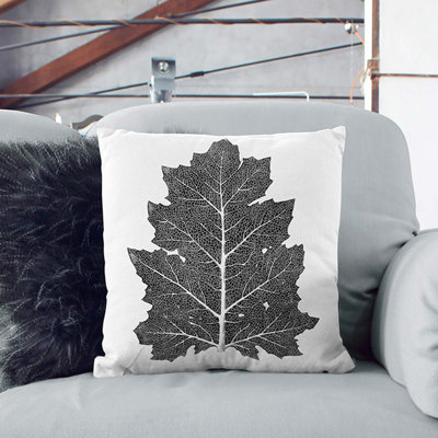Illustration of a Leaf by Owen Jones Cushion with Filling